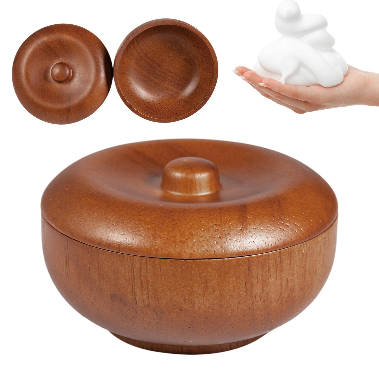 Wooden Shaving Bowl with Lid L - Men'S Grooming Accessories Kit review and price