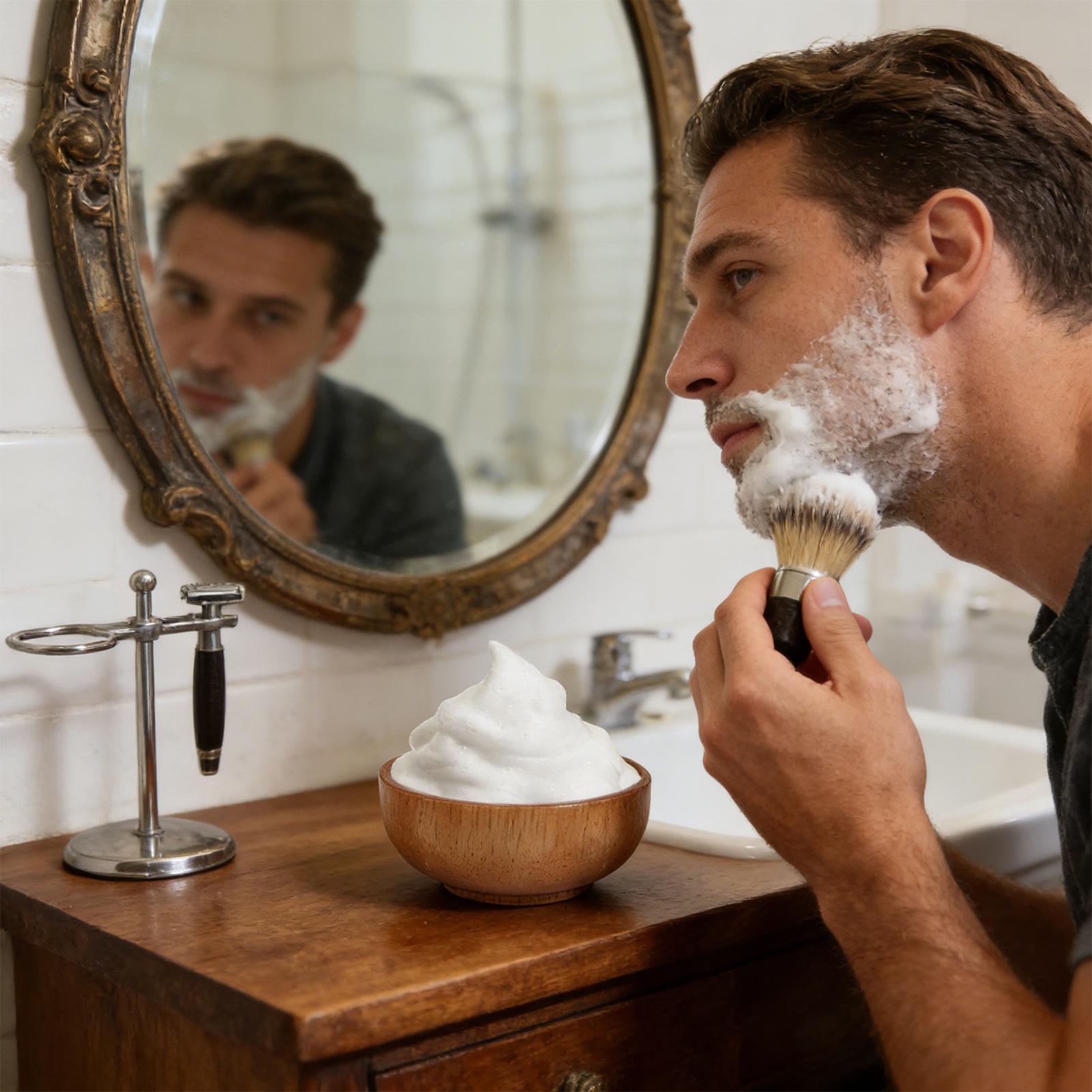 Wooden Shaving Bowl with Lid L - Men'S Grooming Accessories Kit review and price