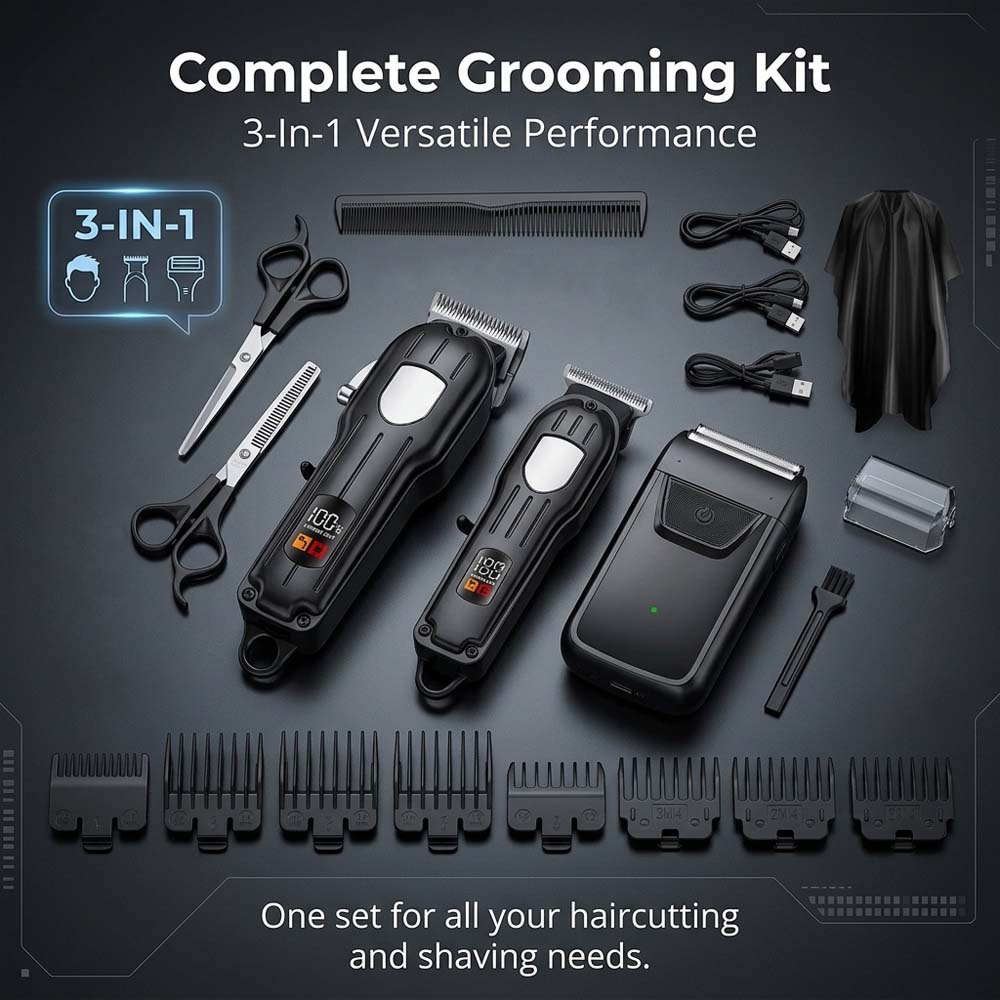 Professional Cordless Hair Cli - Men'S Grooming Accessories Kit review and price