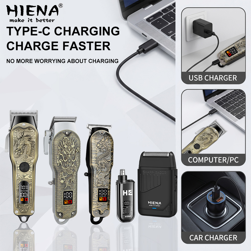 HIENA 5pcs Professional Hair C - Men'S Grooming Essentials review and price