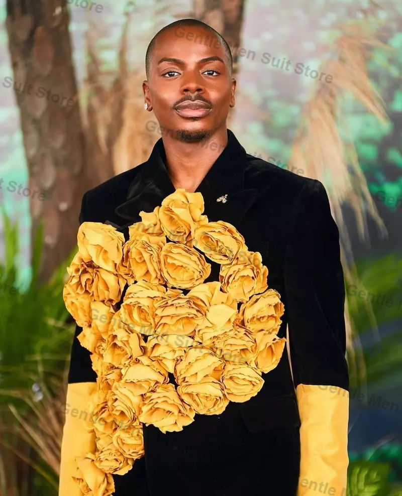 Yellow Black Men Suits Set 2 P - Men'S Grooming Set review and price