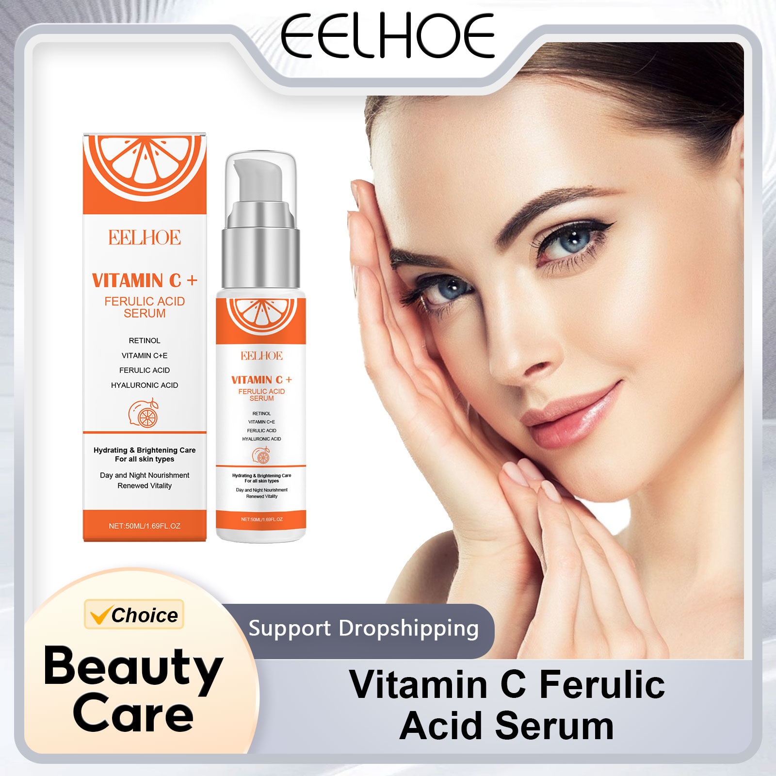 EELHOE Vitamin C E Ferulic Aci - The Ordinary Serum Hyaluronic Acid review and price